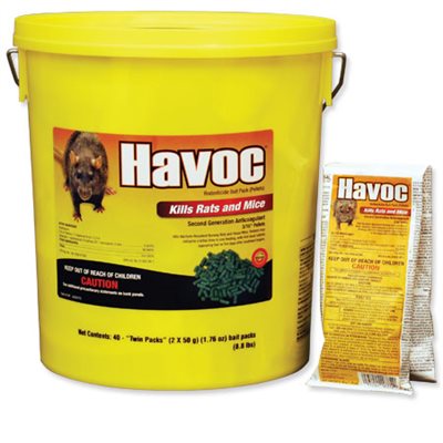 Durvet Neogen® 116372 Havoc® Rodenticide Bait Pellet, 50 gm, For Rats