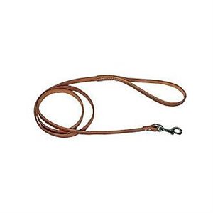 Bully Leather Leash 5 / 8"X4' Brown