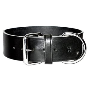 Latigo Leather Collar Black 2"X21"