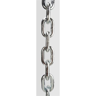 Laclede Chain 2116-601-04 Round Pail Proof Coil Chain, 3 / 16 inch x 250 ft, Zinc Plated Steel