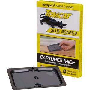 Motomco Tomcat® 32418 Glue Trap Board, Clear to Yellow, For Rats, Mice & Insects