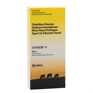 Intervet 067697 Covexin® 8 Clostridial Vaccine, 10 Dose, For Cattle & Sheep
