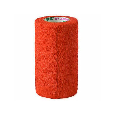 Andover Health Care CoFlex® 61O Flexible Cohesive Bandage, 4 inch x 5 yd, Orange, For Cattle