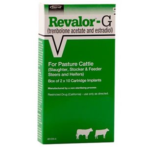 Intervet Merck 705805 Revalor® G Implant, 10 Dose, For Cattle