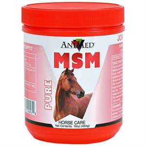 Animed™ AM90053 Powder Dietary Pure MSM Dietary Sulfur Supplement, 16 oz, For Horse
