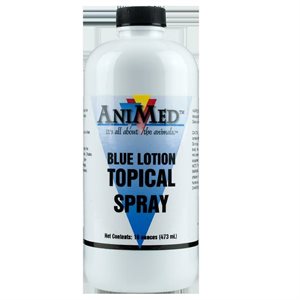 Animed™ AM90778 Blue Lotion Topical Antiseptic with Trigger Sprayer, 16 oz, For Livestock