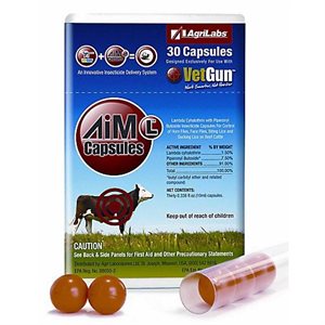 AgriLabs® VetGun™ 604 VetCap Aim-L™ Lambda Vetcap, Clear / Light Yellow, 5 / Tube, 6 Tube / Box, For Cattle