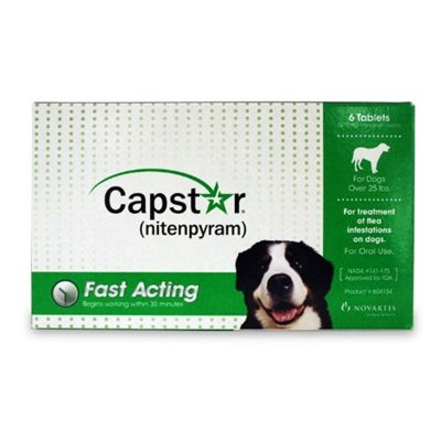 Novartis Elanco® 61021 Capstar™ Tablet, Green, For Dog 25 lb & Over
