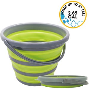 Collapsible Watering Bucket - Green - 2 1 / 2 Gallon