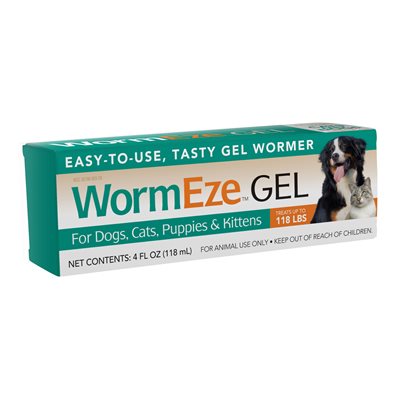 Durvet DV06000 WormEze™ Gel Wormer, 4 oz, For Cat & Dog Over 6 Weeks