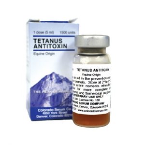 Durvet DV20601 Tetanus Antitoxin, 1 Dose (1500 Units)