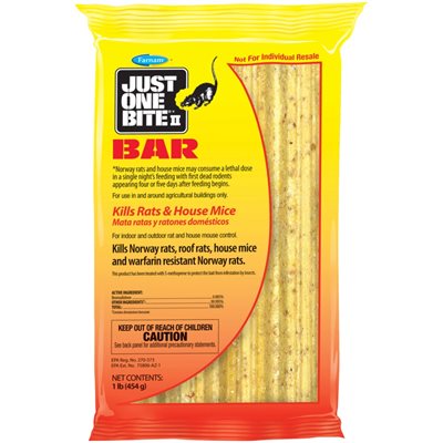 Farnam® Just One Bite II® Bar Bait, 1 lb, 8 / Box