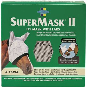 Farnam® FAR3001125 SuperMask® II Horse Fly Mask With Ears, X-Large, Horse