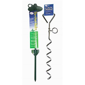 Spiral Tie Out Stake 17" X 9mm.