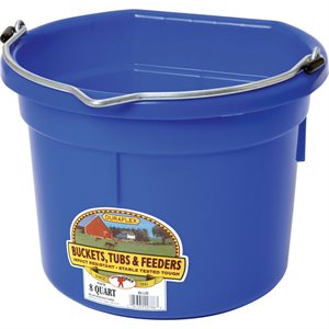 Flat Back Bucket(Blue) 8 Qt