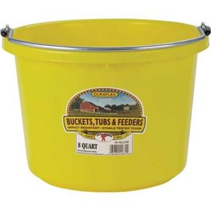 Plastic Bucket Yellow 8 Qt