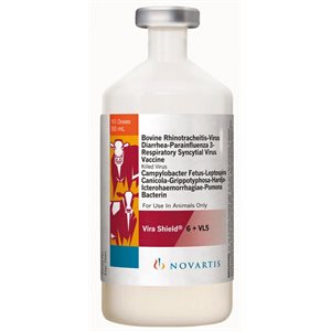 Novartis Elanco® 004-F307 Vira Shield™ 6+ VL5 Vaccine, 10 Dose, For Livestock