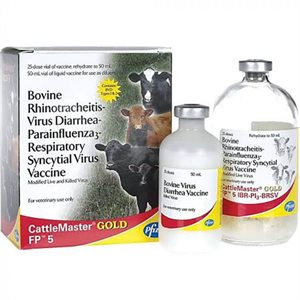 Zoetis PFL5096 Cattlemaster® Gold FP® 5 Vaccine, 25 Dose, For Cattle