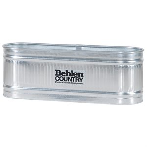 Behlen® Country 50130048 Round End Stock Water Tank, 175 gal, Galvanized Steel, For Livestock