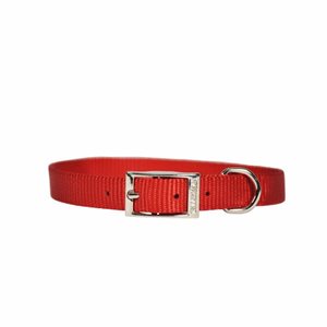 Valhoma® 720 10 RD Single Layer Collar, 5 / 8 inch x 10 inch, Red, For Dog