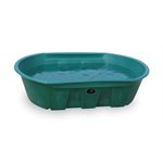 High Country™ Plastics W-300FG Stock Water Tank, 300 gal, Green, For Livestock